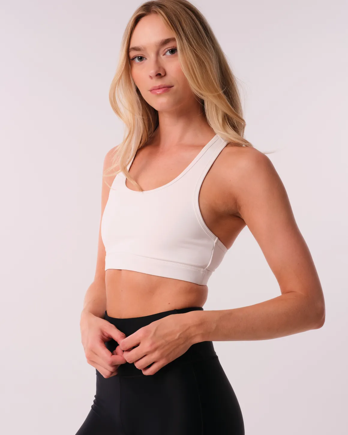 Essential Medium Support Bra White