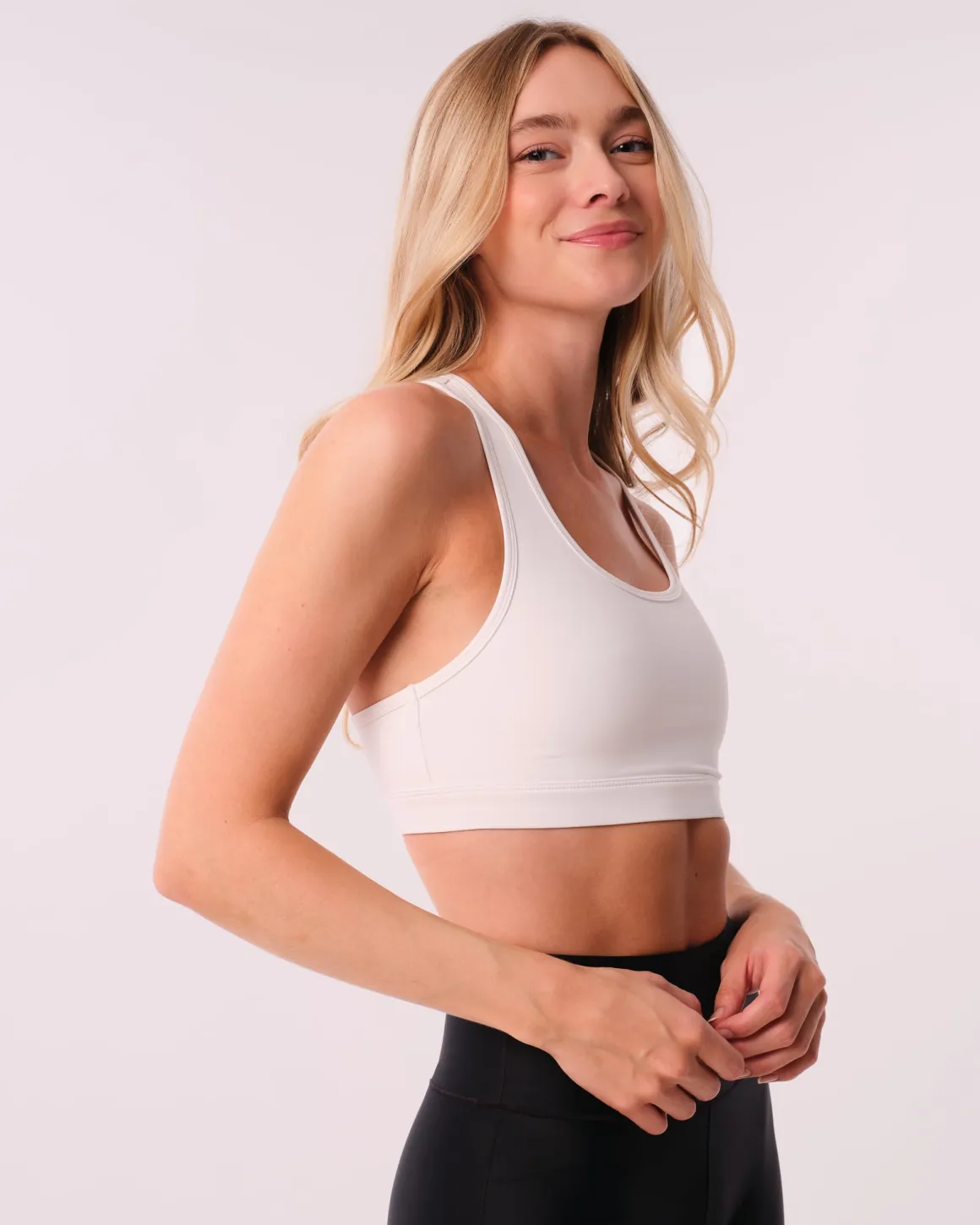 Essential Medium Support Bra White
