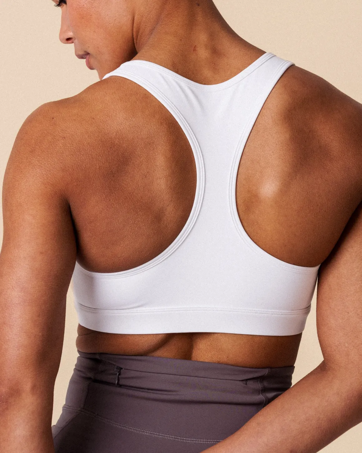 Essential Medium Support Bra White