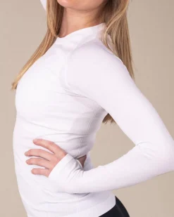 Essential Seamless Long Sleeve White Brilliant