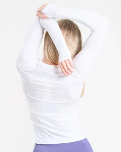 Essential Seamless Long Sleeve White Brilliant