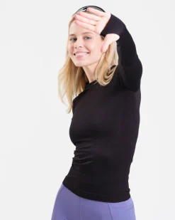 Essential Seamless Long Sleeve Black Beauty