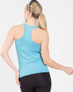 Essential Seamless Tank Top Blue Milky