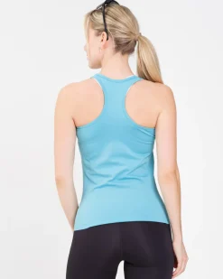 Essential Seamless Tank Top Blue Milky