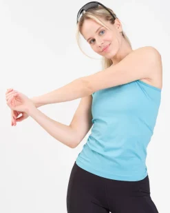 Essential Seamless Tank Top Blue Milky