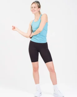 Essential Seamless Tank Top Blue Milky
