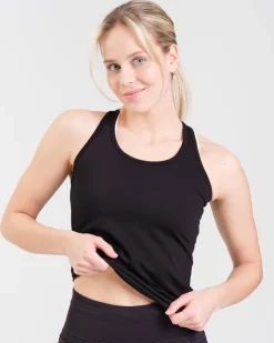 Essential Seamless Tank Top Black Beauty