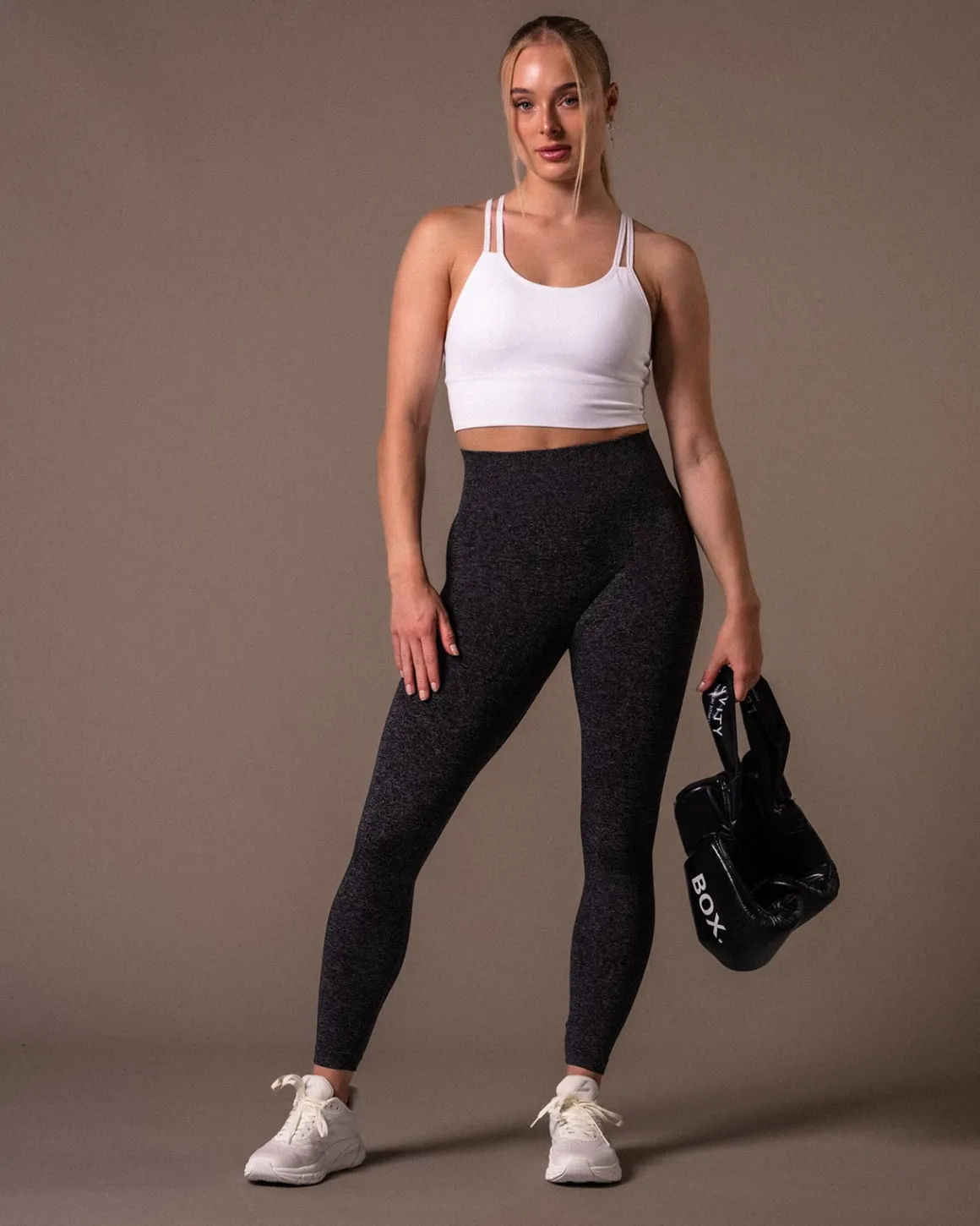 Essential Seamless Tights Dark Grey Marl
