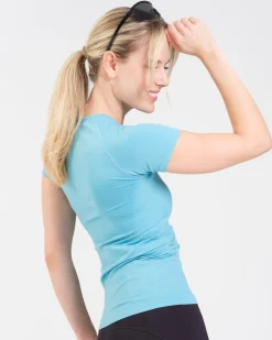 Essential Seamless T-shirt Blue Milky