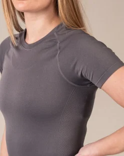 Essential Seamless T-shirt Grey Granite