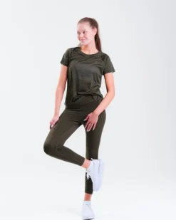 Essential Training Tights 7/8 Green Forest