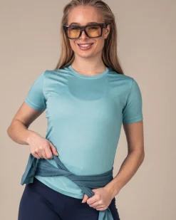 Essential T-shirt Blue Turquiose