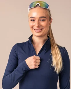 Essential 1/4 Zip Jacket Blue Navy