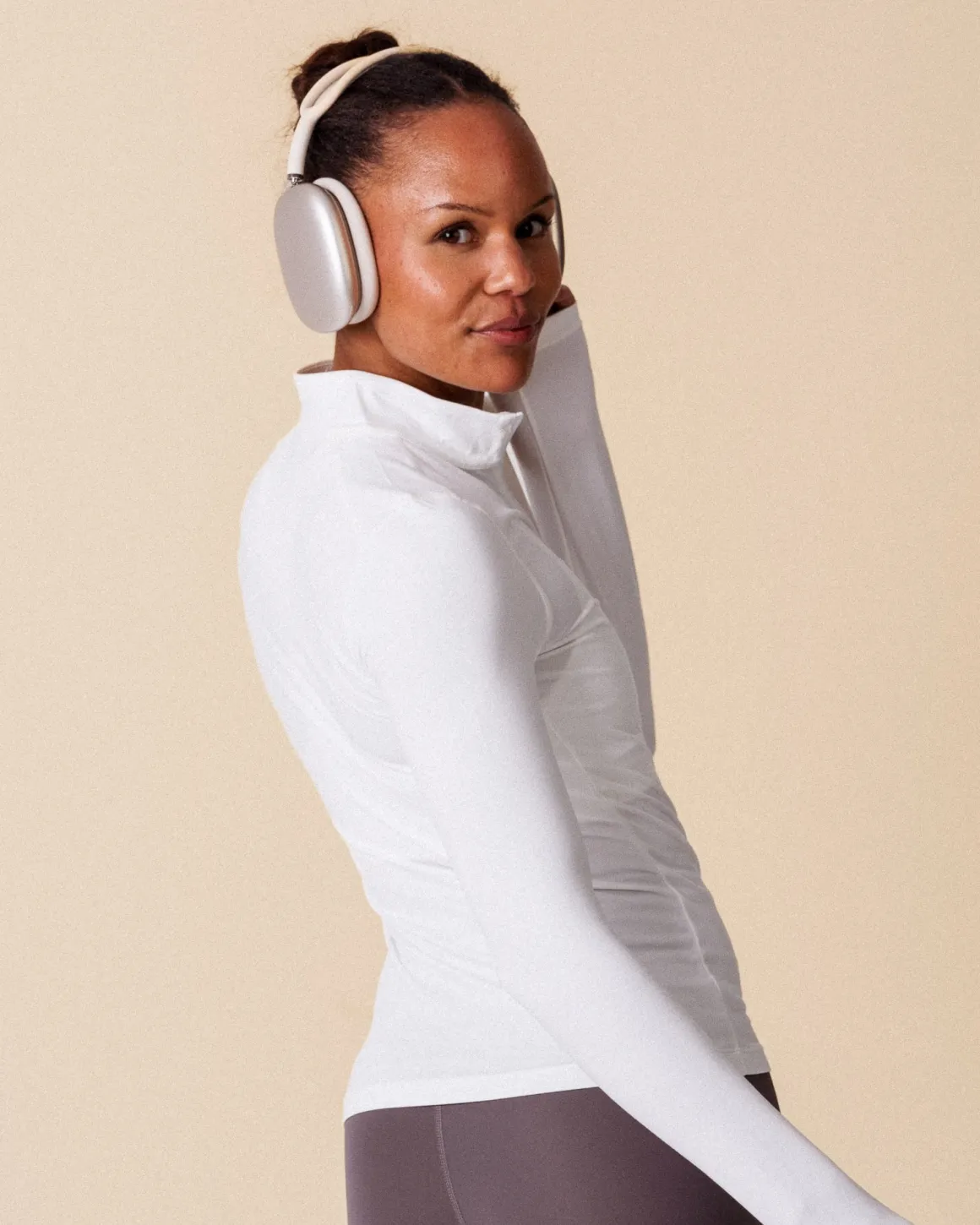 Essential 1/4 Zip Jacket White