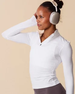 Essential 1/4 Zip Jacket White