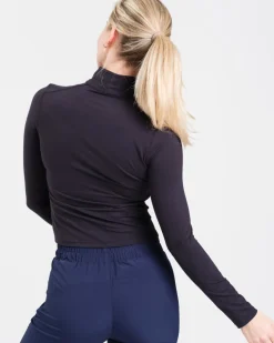 Essential 1/4 Zip Sweater Black Beauty