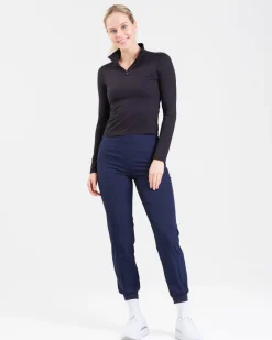 Essential 1/4 Zip Sweater Black Beauty