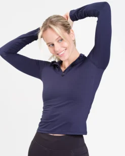 Essential 1/4 Zip Sweater Blue Navy