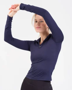 Essential 1/4 Zip Sweater Blue Navy