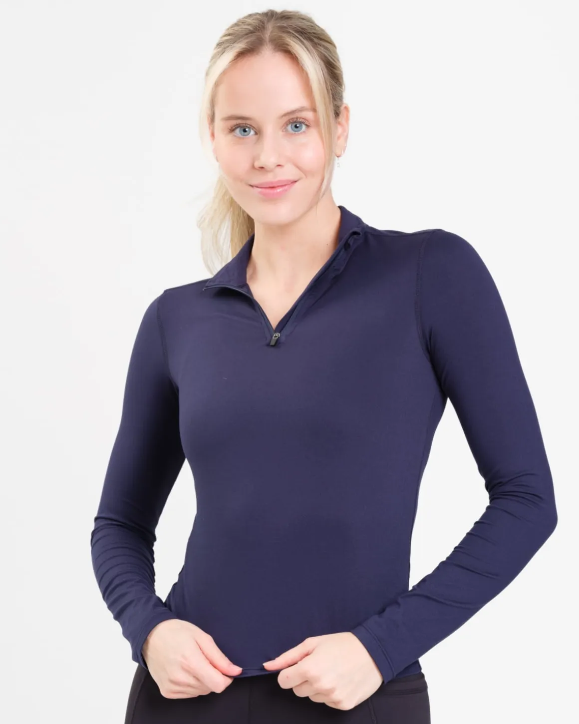 Essential 1/4 Zip Sweater Blue Navy