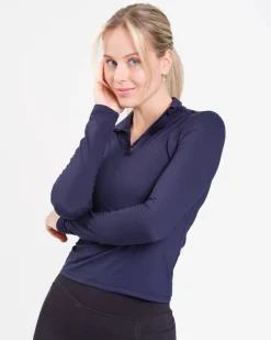 Essential 1/4 Zip Sweater Blue Navy