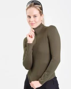 Essential 1/4 Zip Sweater Forest Green