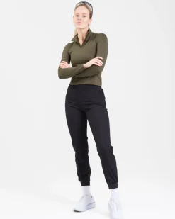 Essential 1/4 Zip Sweater Forest Green