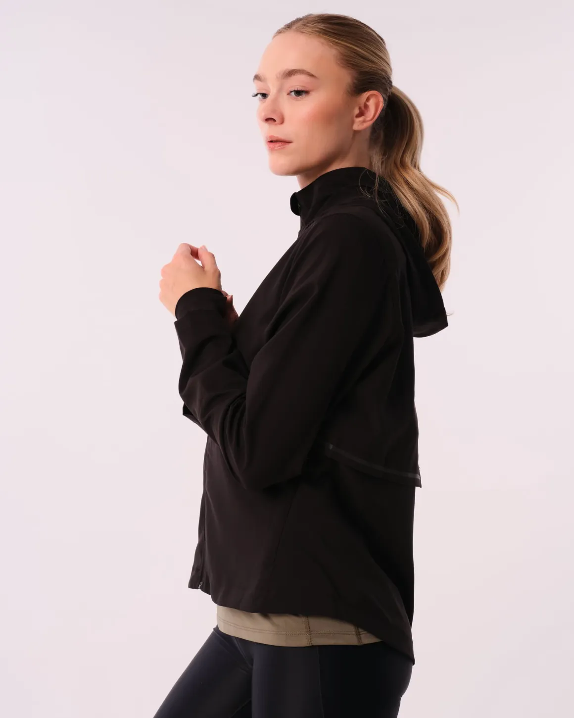 Fast Track Running Jacket Black Reflective