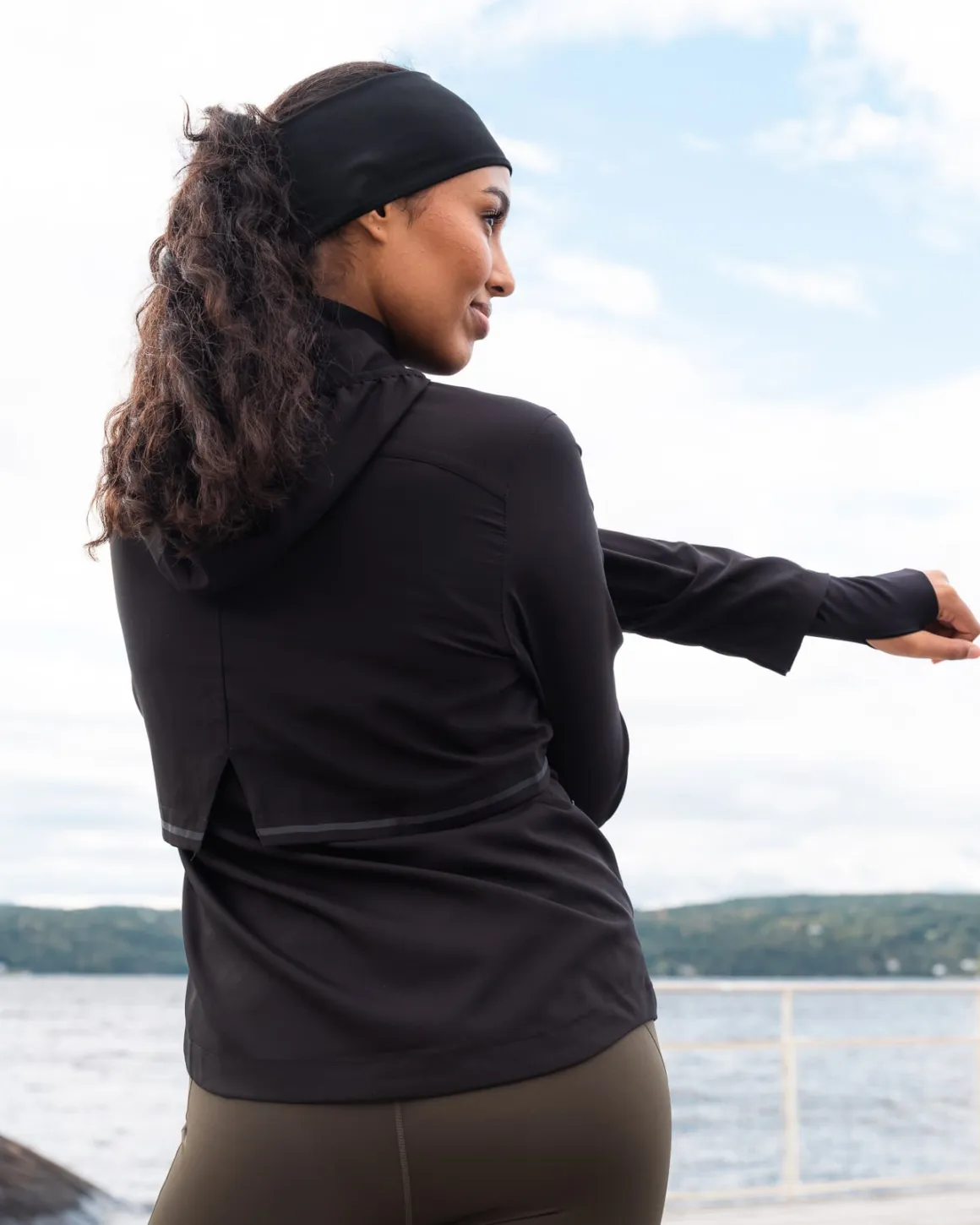 Fast Track Running Jacket Black Reflective