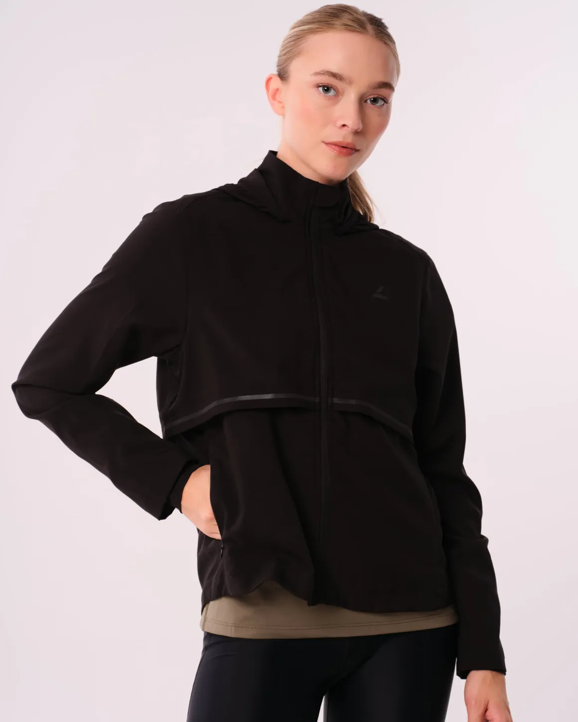 Fast Track Running Jacket Black Reflective