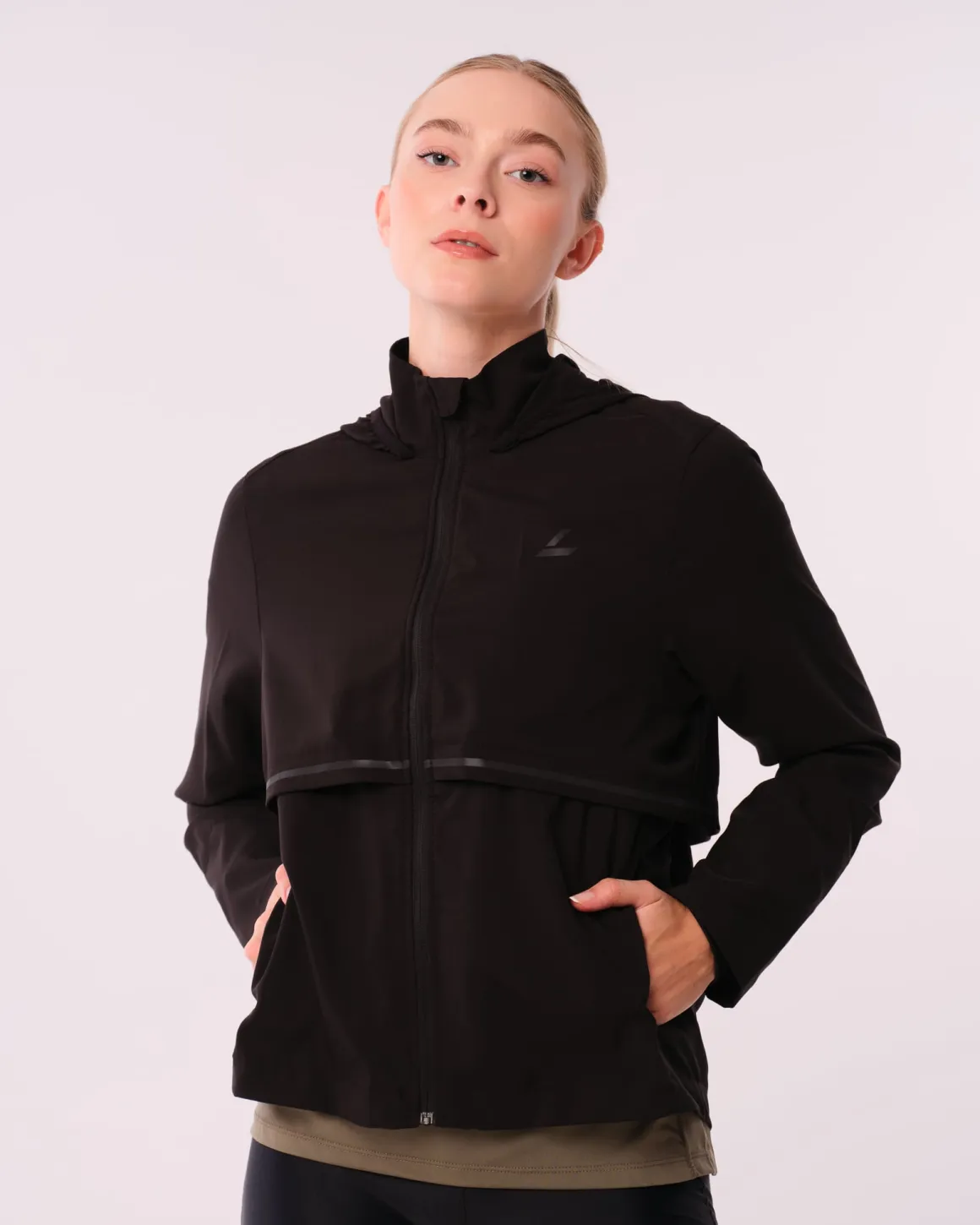 Fast Track Running Jacket Black Reflective