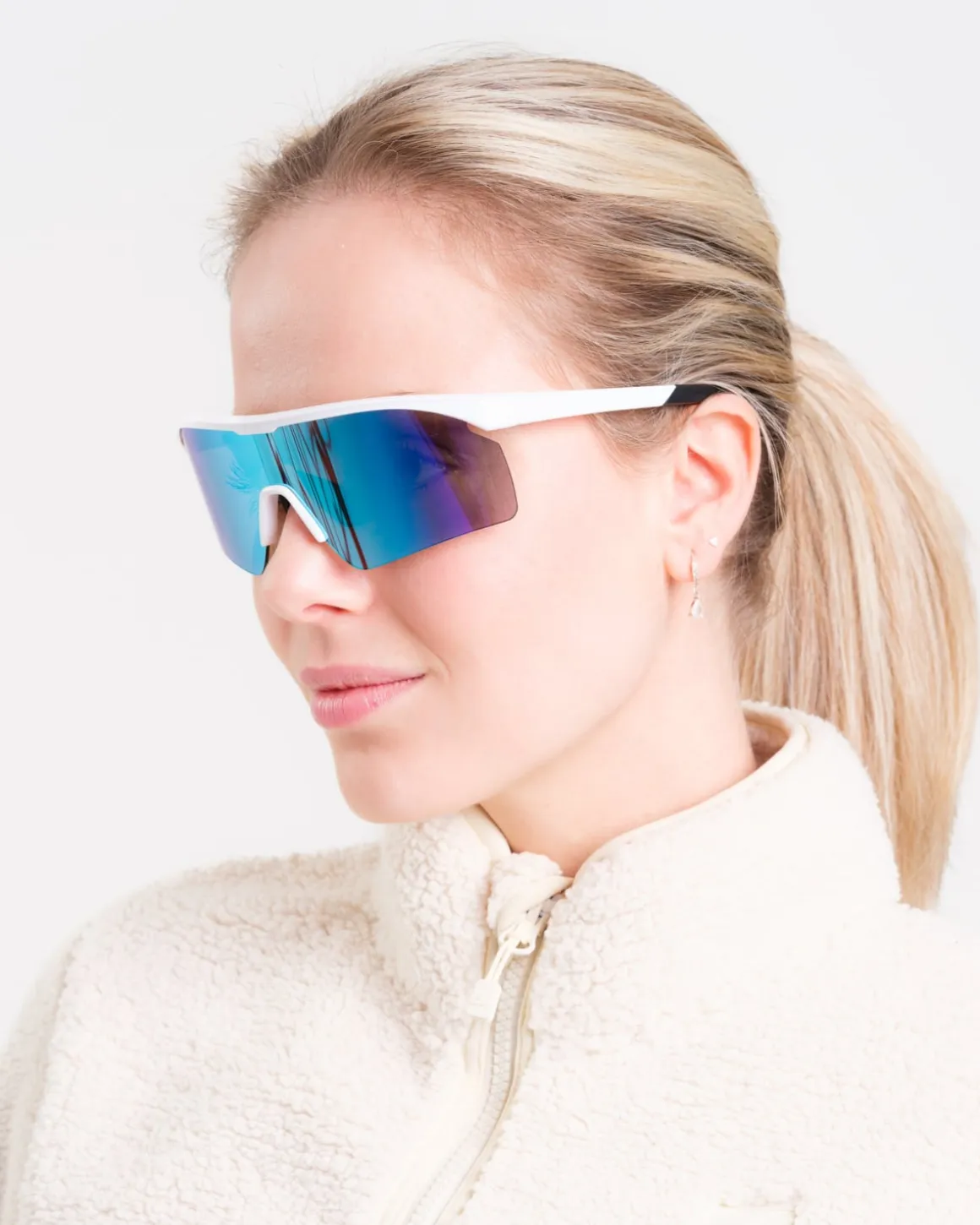 Fast Track Sports Glasses White/Blue – One Size
