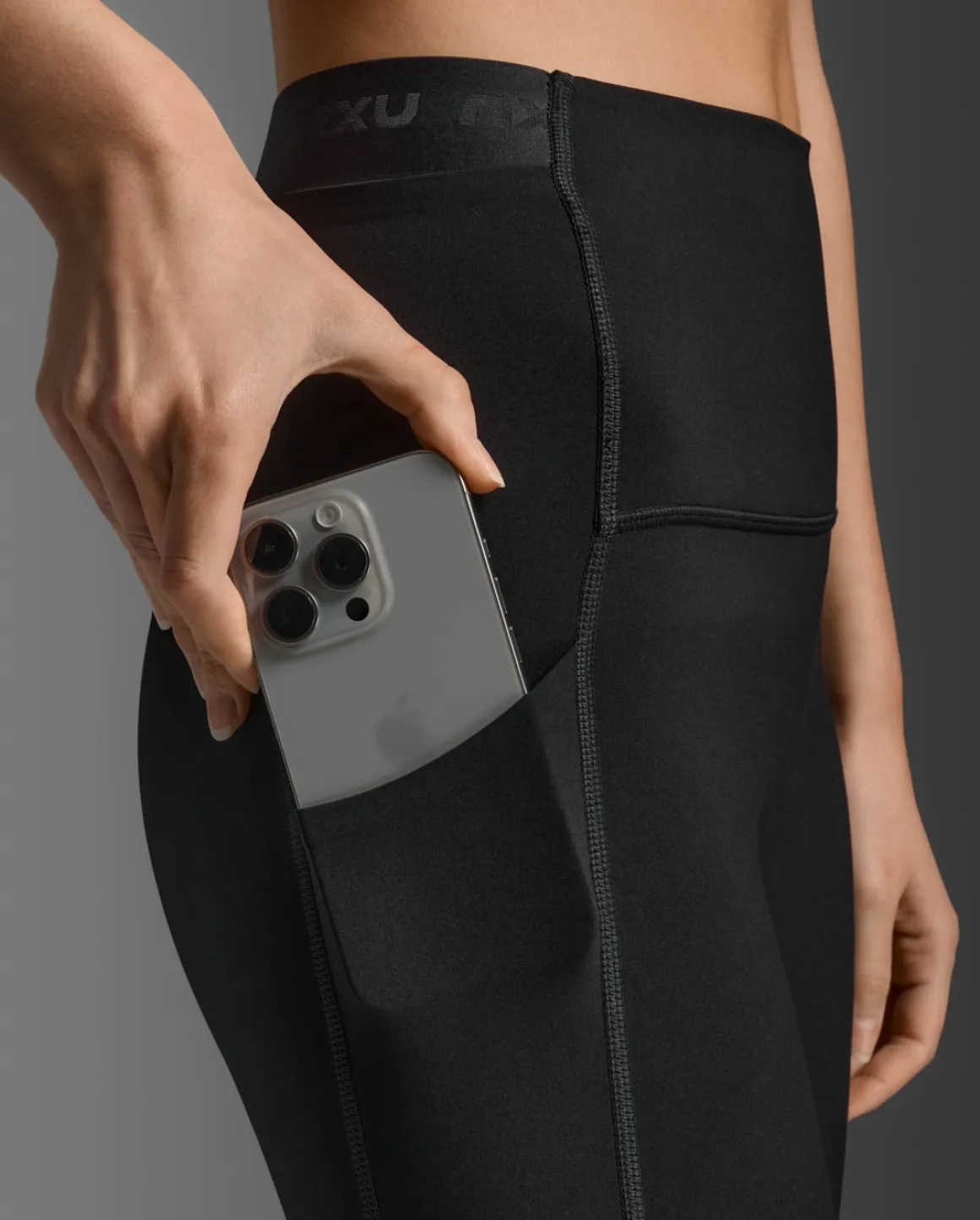 Form Stash Hi-Rise Comp 3/4 Tights Black/Black