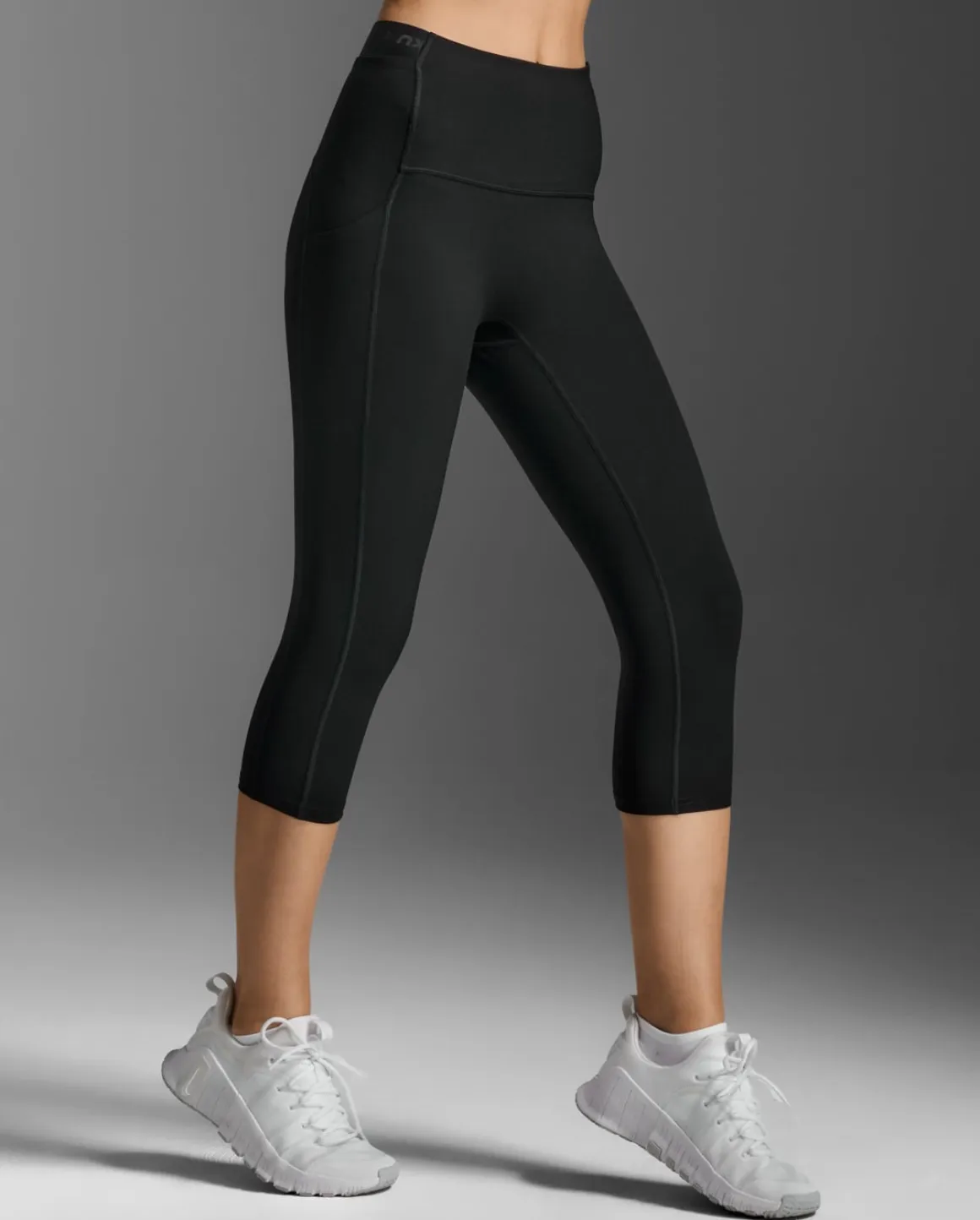 Form Stash Hi-Rise Comp 3/4 Tights Black/Black