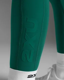 Form Stash Hi-Rise Comp Tights Dark Moss/Dark Moss