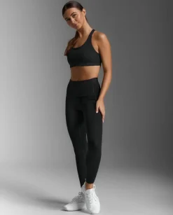 Form Strappy Low Impact Bra Black/Black