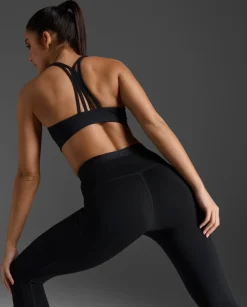 Form Strappy Low Impact Bra Black/Black