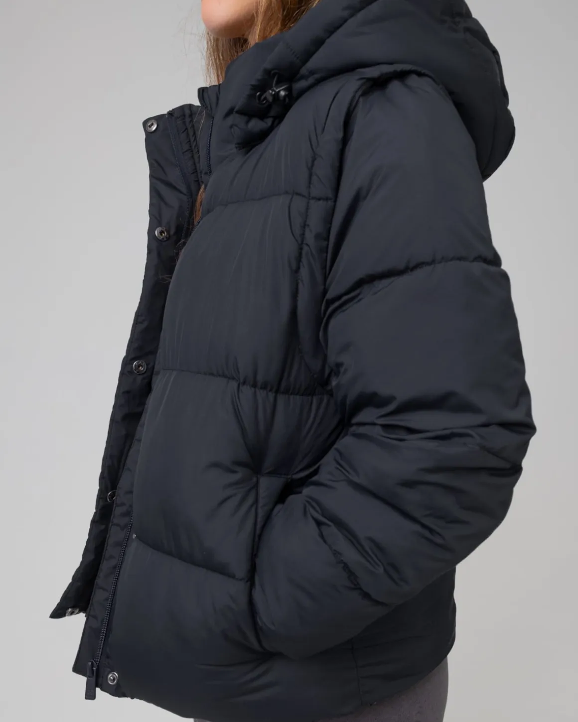 Frost Multiway Puffer Jacket Black 2-PACK