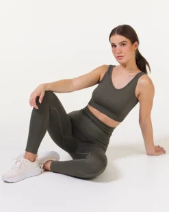 Generation Rib Tights Dark Green