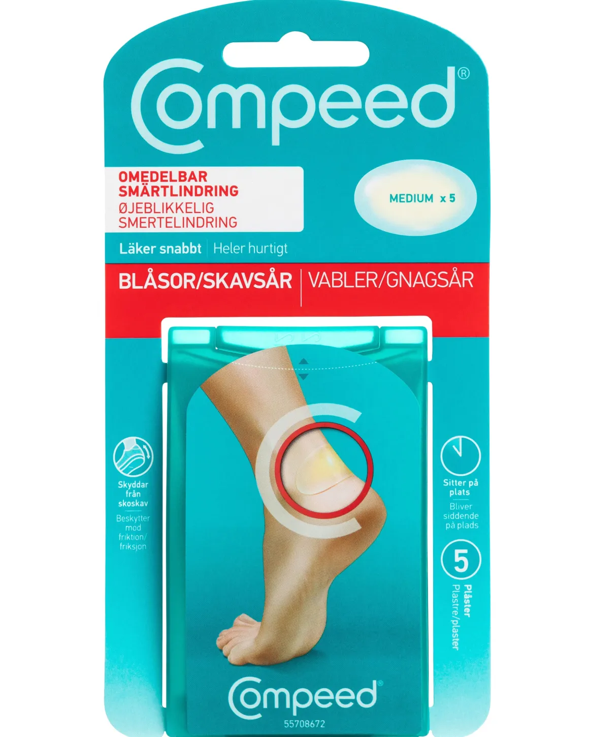 Gnagsårplaster Medium 5stk