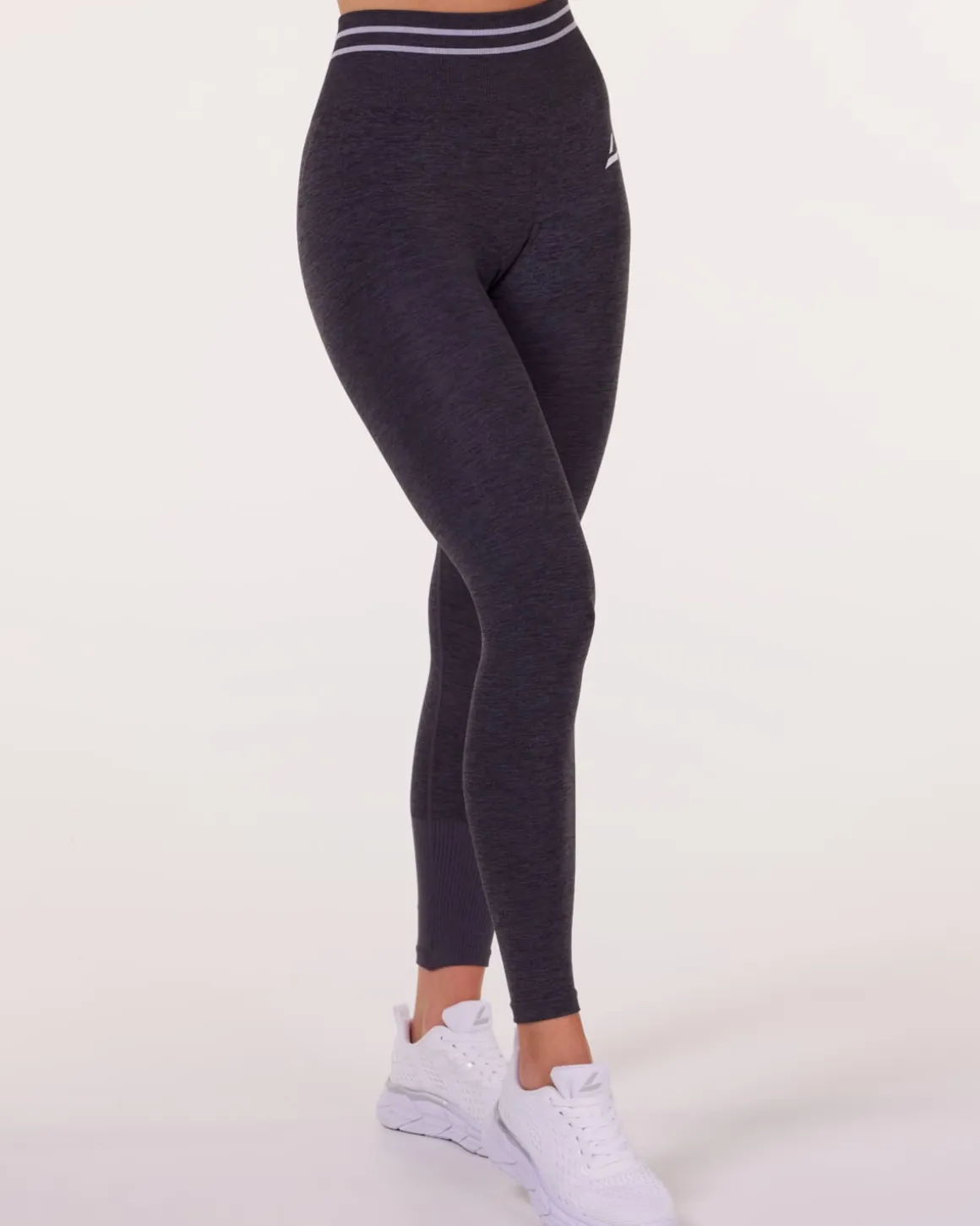 Gravity Logo Seamless Tights Grey Iron Marl