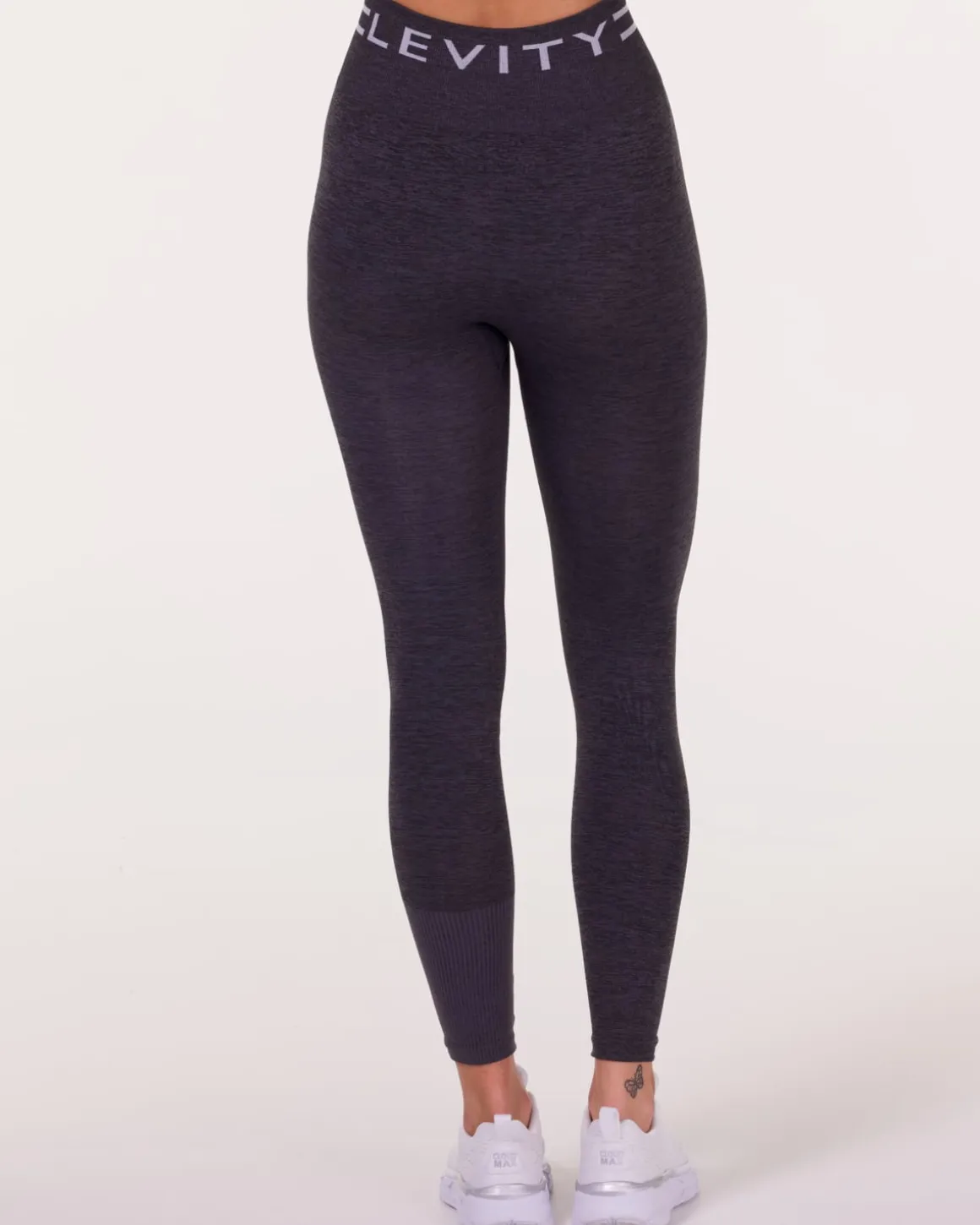Gravity Logo Seamless Tights Grey Iron Marl