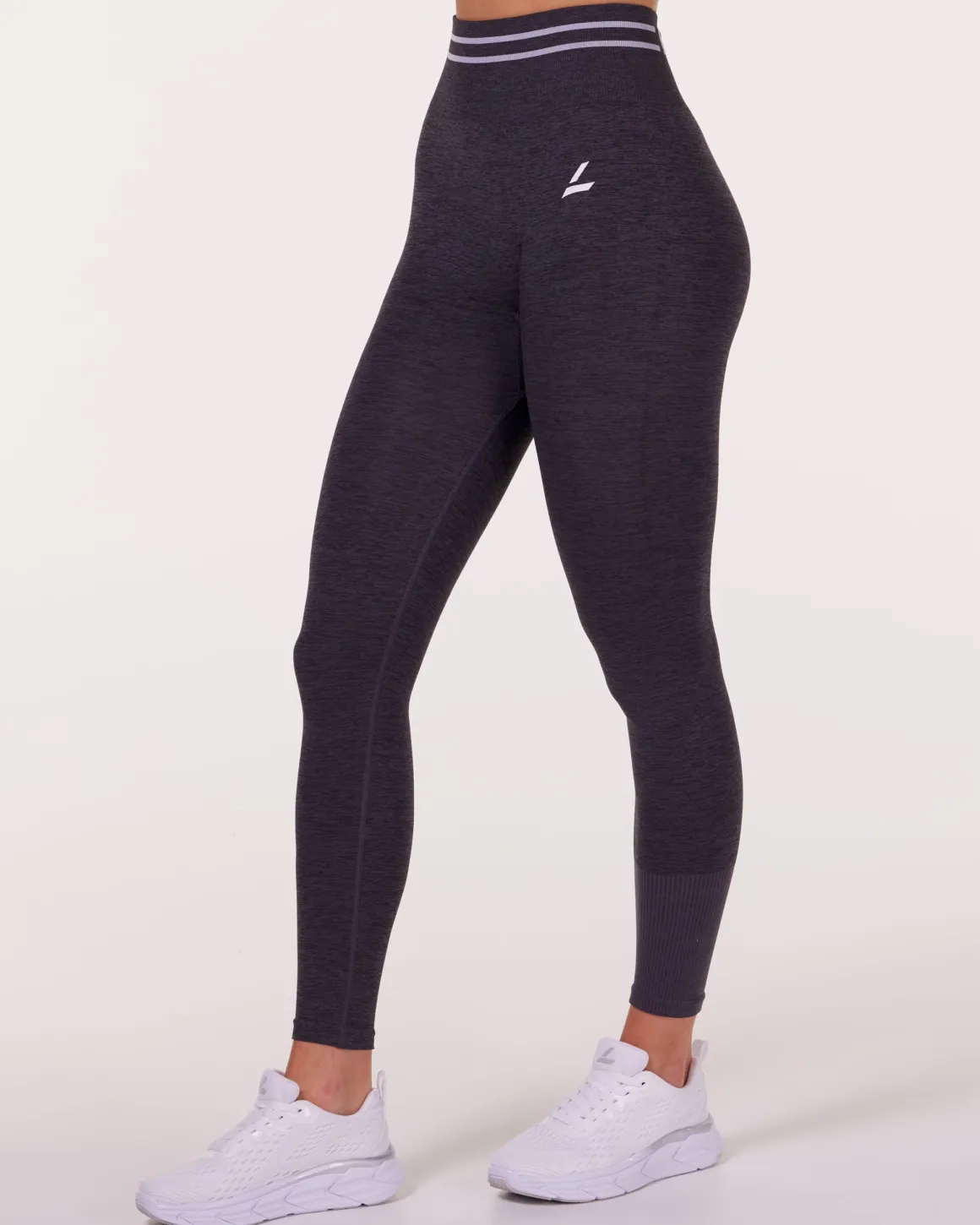 Gravity Logo Seamless Tights Grey Iron Marl