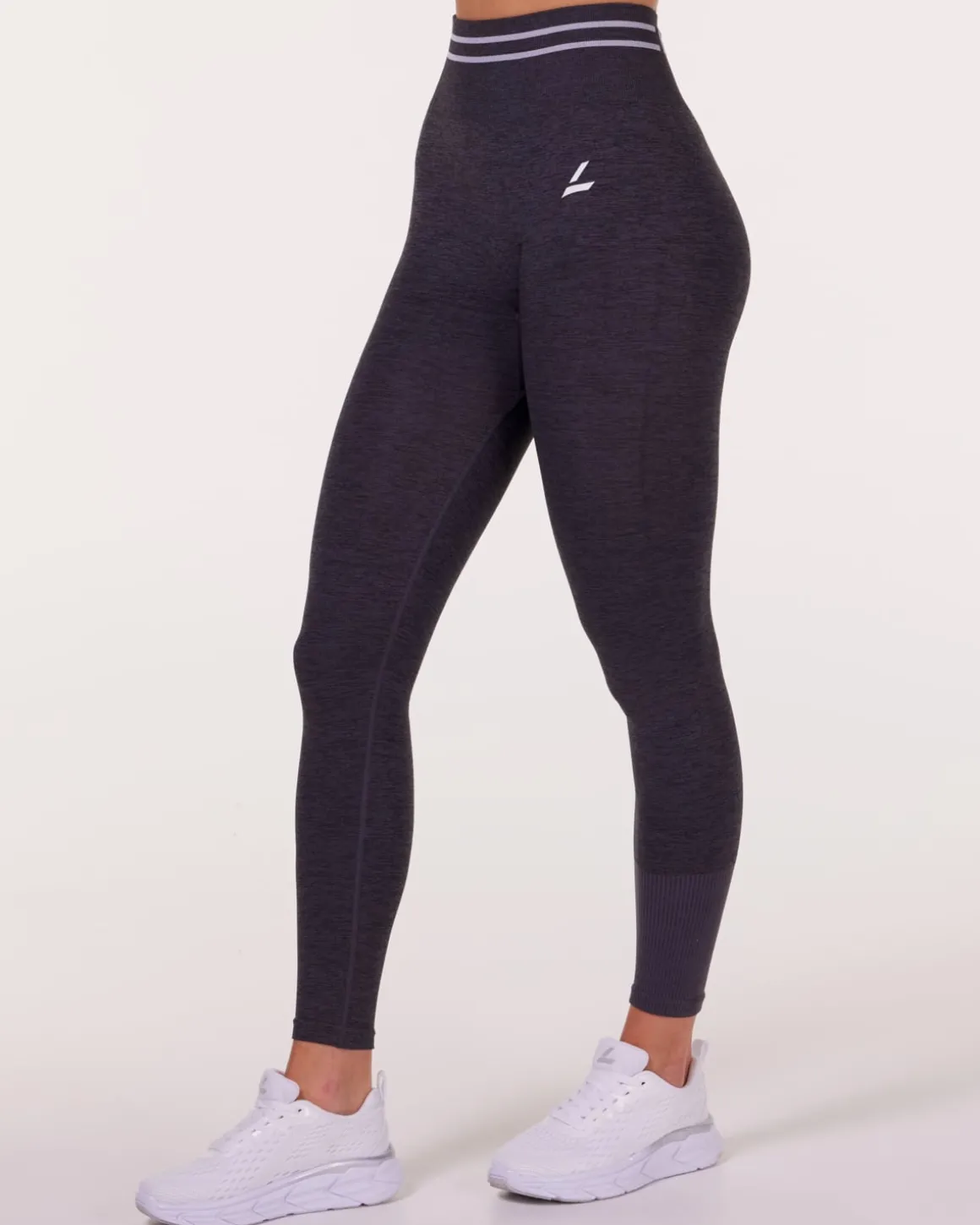 Gravity Logo Seamless Tights Grey Iron Marl