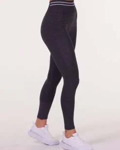 Gravity Seamless Crop Tee + Tights Grey Iron Marl