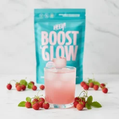 Heey! Boost & Glow Creatine+ Collegan Wild Strawberries 300g