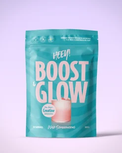 Heey! Boost & Glow Creatine+ Collegan Wild Strawberries 300g