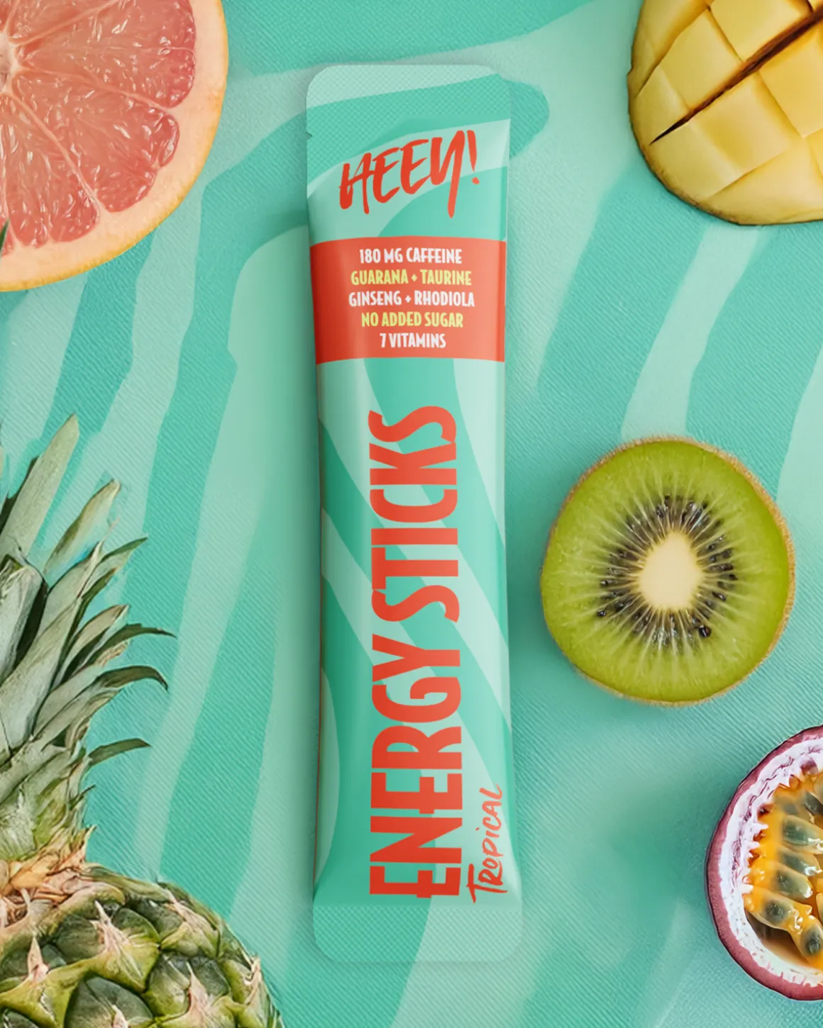 Heey! Energy Sticks Koffein + Guarana Tropical 30x5g
