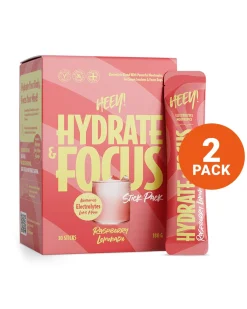 Heey! Hydrate & Focus Electrolytes Raspberry Lemonade 2x30stk