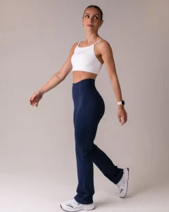 Hero High Rise Flare Pants Navy Blue